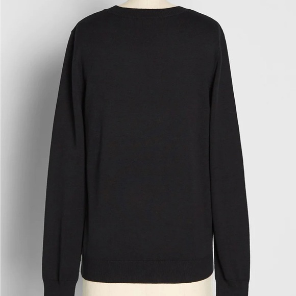 Modcloth x Hello Kitty Oh So Supercute black sweater vibrant rainbow retro style - Picture 4 of 16